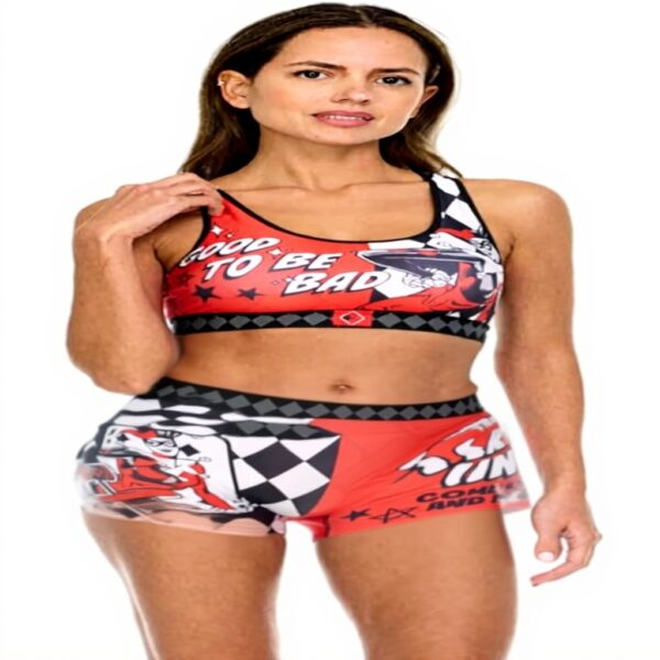 Coco Brands Reggiseno Sportivo Donna Set Intimo Harley Quinn