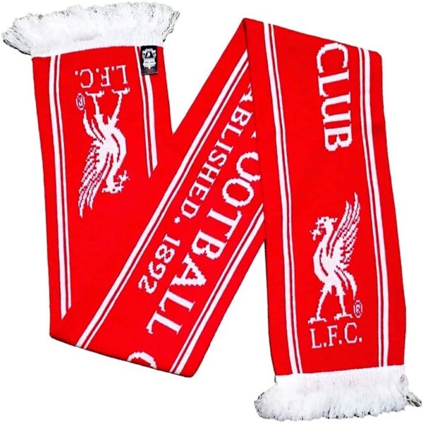 Sciarpa Liverpool FC Jacquard 1892 Rosso Accessorio Tifosi