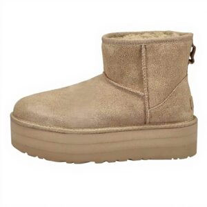 UGG Mini Piattaforma Stivali Donna Camoscio Comodi
