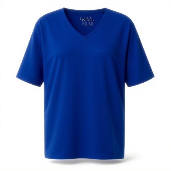 Ulla Popken T-shirt Donna Scollo V Cotone Maglietta Basic