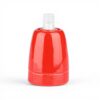 Portalampada V-TAC porcellana E27 rosso illuminazione LED