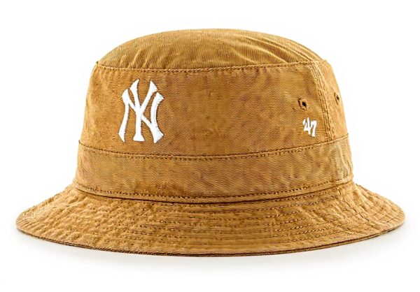 Cappello bucket NY Yankees 47 Brand marrone tessuto unisex